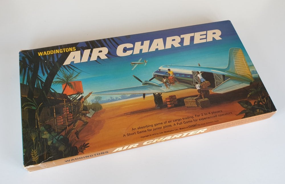 Vintage AIR CHARTER Board Game Waddingtons 1960s