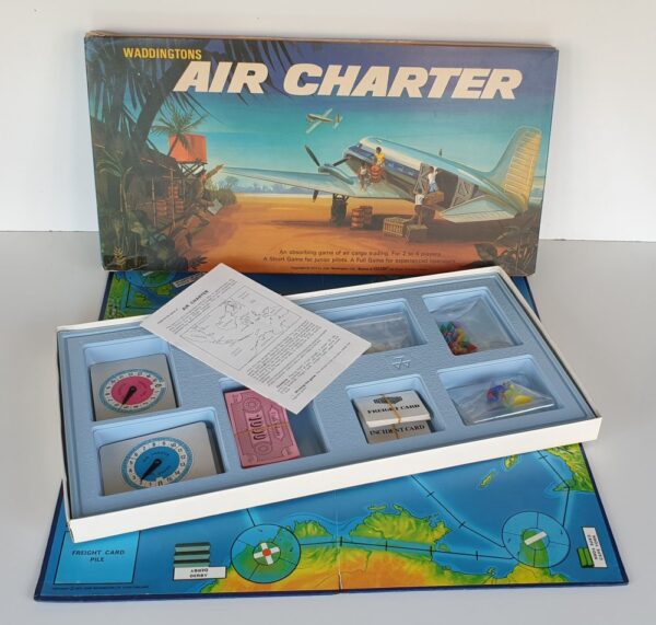 Vintage AIR CHARTER Board Game Waddingtons 1960s