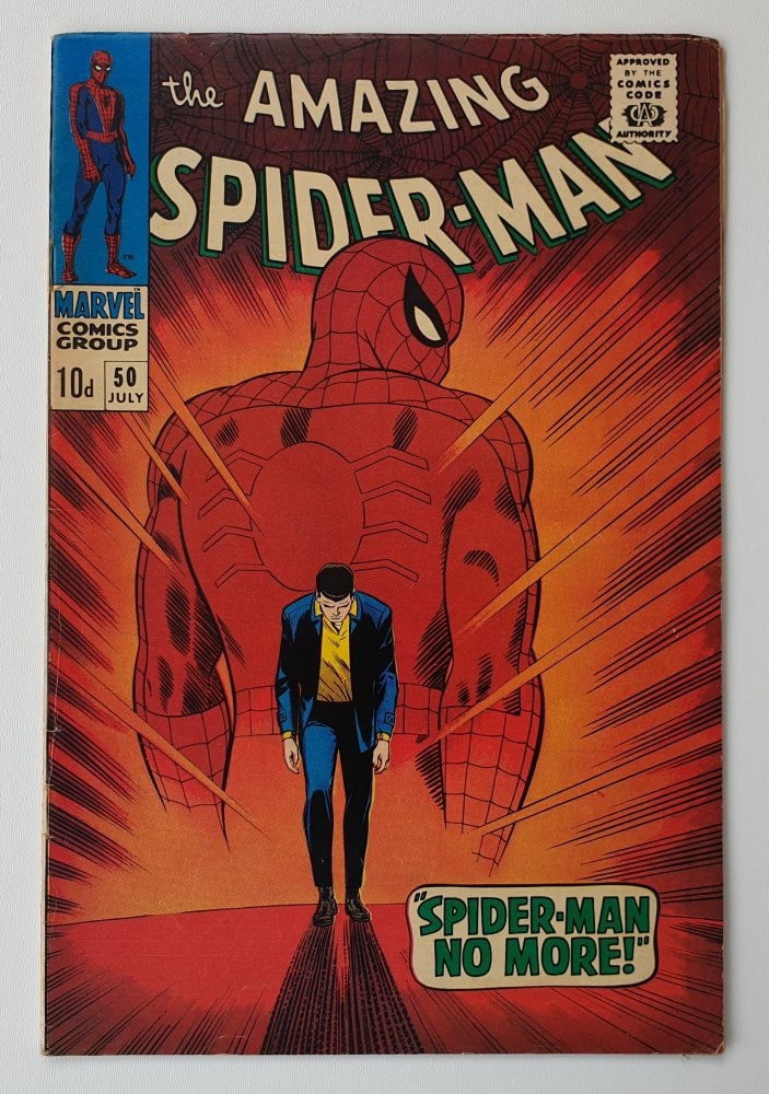 Amazing Spider-Man 50 Vintage Marvel comic 1967 cover