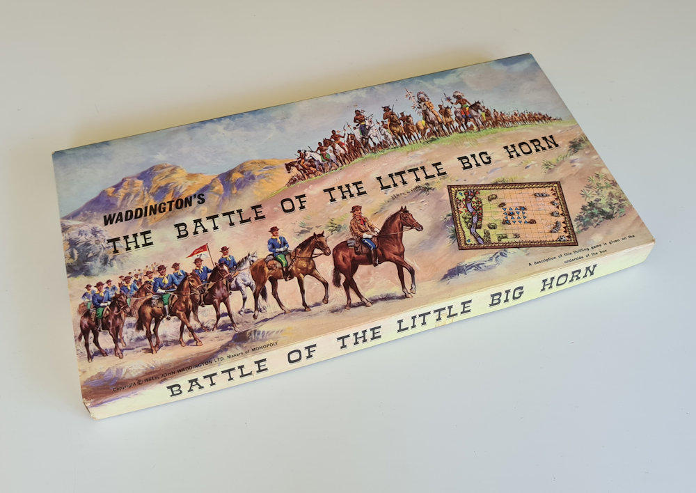 THE BATTLE OF THE LITTLE BIG HORN Vintage Board Game Waddingtons 1960's