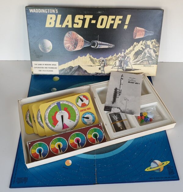 Vintage BLAST OFF Board Game Waddingtons 1960s