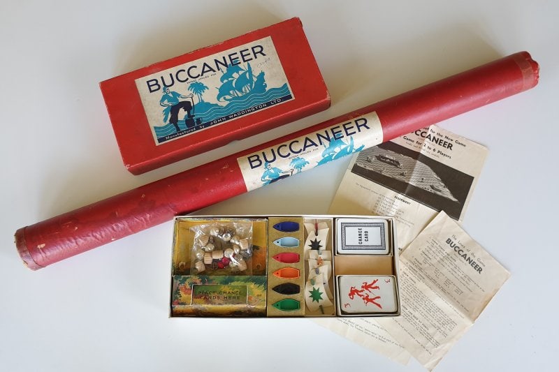 Vintage BUCCANEER board game (1st Edition) Waddingtons 1930's