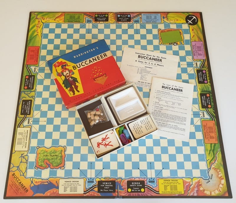 Vintage BUCCANEER Board Game 1950's by Waddingtons