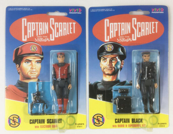 Vintage Captain Scarlet action figures Vivid Imaginations 1993