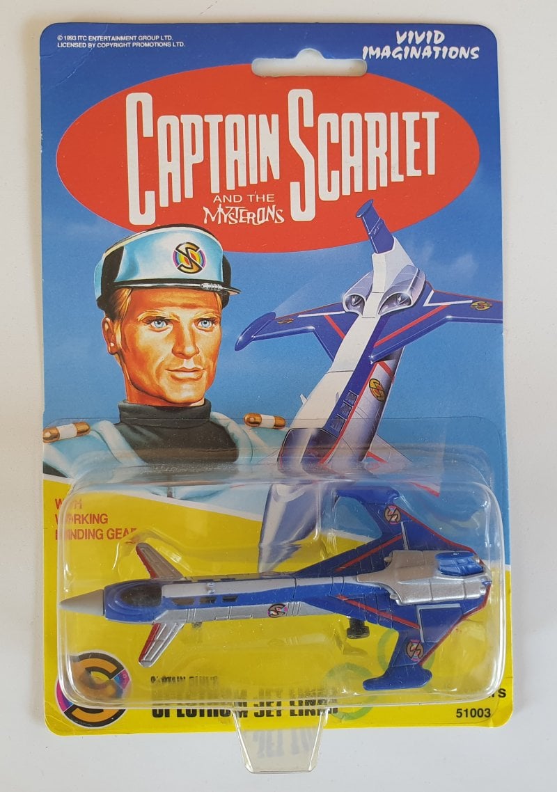 CAPTAIN SCARLET SPECTRUM JET LINER Diecast Model - Vivid Imaginations 1993