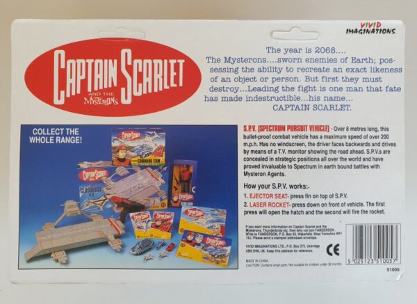 CAPTAIN SCARLET S.P.V. Diecast Model - Vivid Imaginations 1993