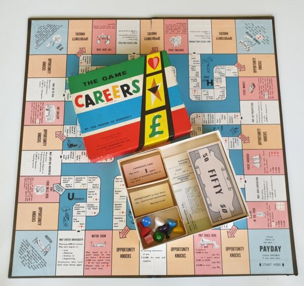 Vintage 1950's CAREERS Board Game by Waddingtons