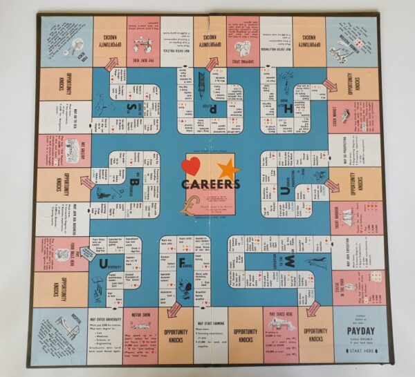 Vintage 1950's CAREERS Board Game by Waddingtons