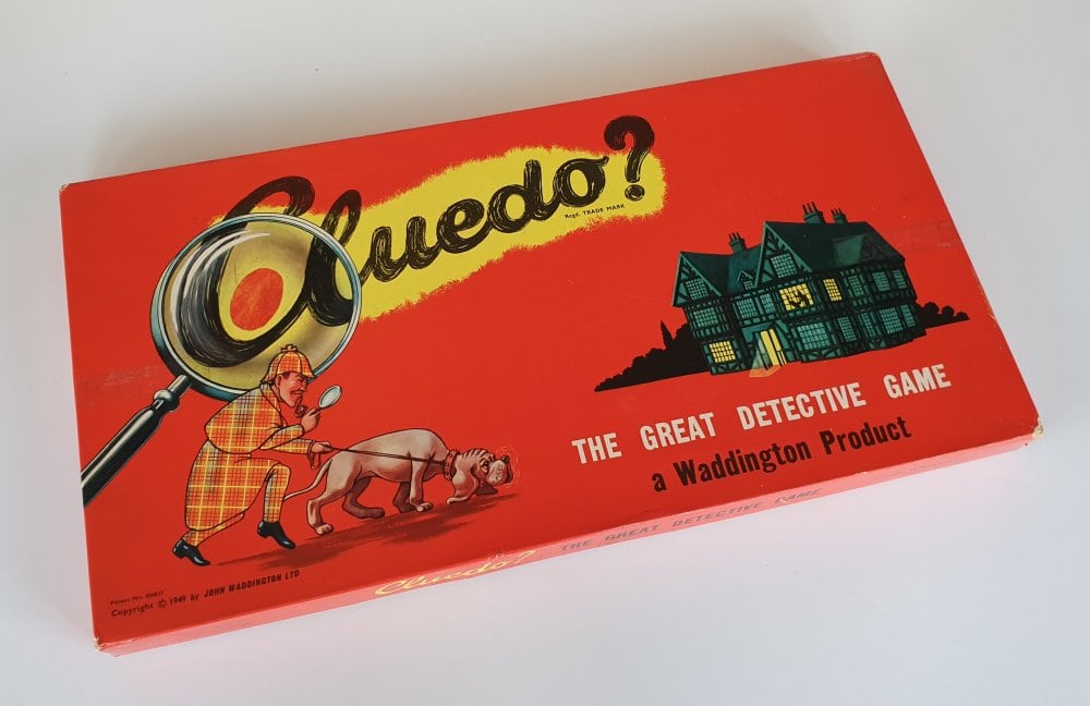 Vintage CLUEDO board game Waddingtons 1950s 1960s