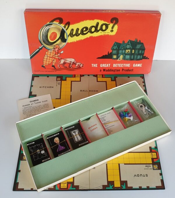 Vintage CLUEDO board game Waddingtons 1950s 1960s