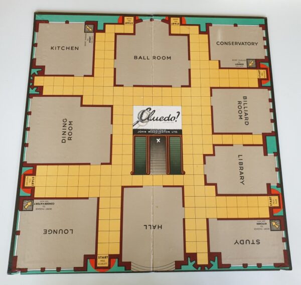 Vintage 1950's CLUEDO Board Game by Waddingtons