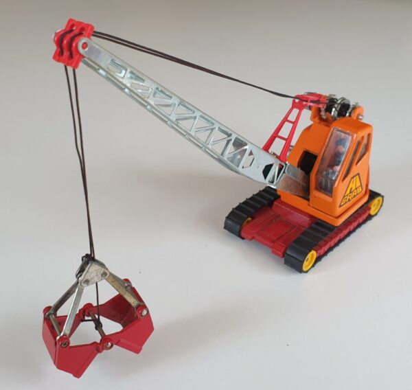 Vintage Corgi 1153 Priestman Boom Crane with Grab Diecast Model 1970's