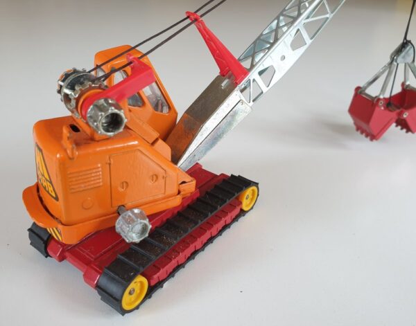 Vintage Corgi 1153 Priestman Boom Crane with Grab Diecast Model 1970's