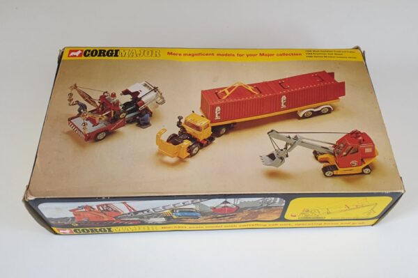 Vintage Corgi 1153 Priestman Boom Crane with Grab Diecast Model 1970's