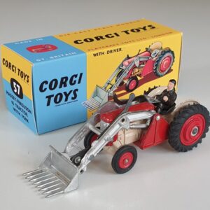 Vintage Corgi 57 Massey-Ferguson 65 Tractor with Forks 1960's diecast model