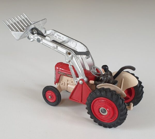 Vintage Corgi 57 Massey-Ferguson 65 Tractor with Forks 1960's diecast model