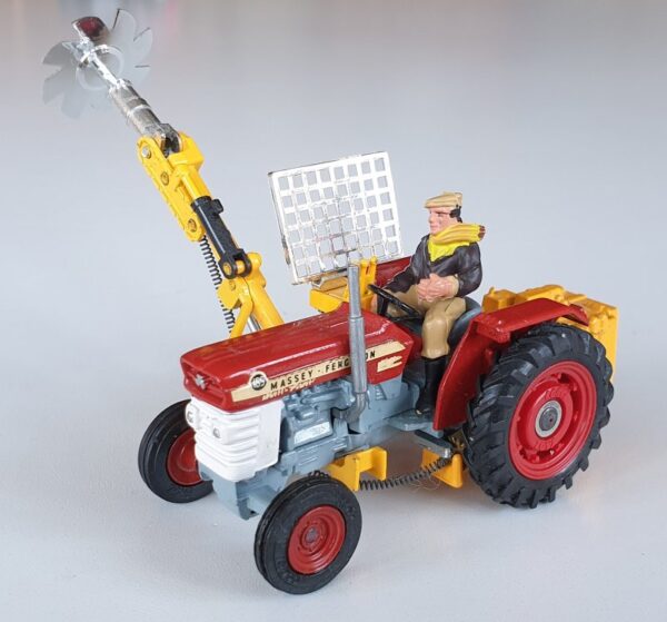 Vintage Corgi 73 Massey-Ferguson 165 Tractor with Saw Attachment 1970