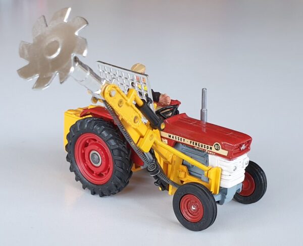 Vintage Corgi 73 Massey-Ferguson 165 Tractor with Saw Attachment 1970