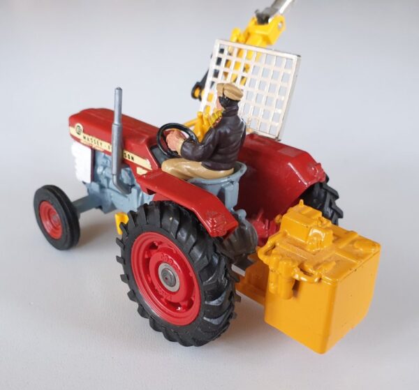 Vintage Corgi 73 Massey-Ferguson 165 Tractor with Saw Attachment 1970