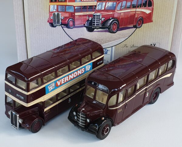 Corgi Classics 97061 Vintage COVENTRY BUS SET (AEC Bus and Bedford OB Coach)