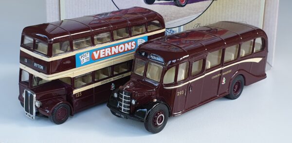 Corgi Classics 97061 Vintage COVENTRY BUS SET (AEC Bus and Bedford OB Coach)