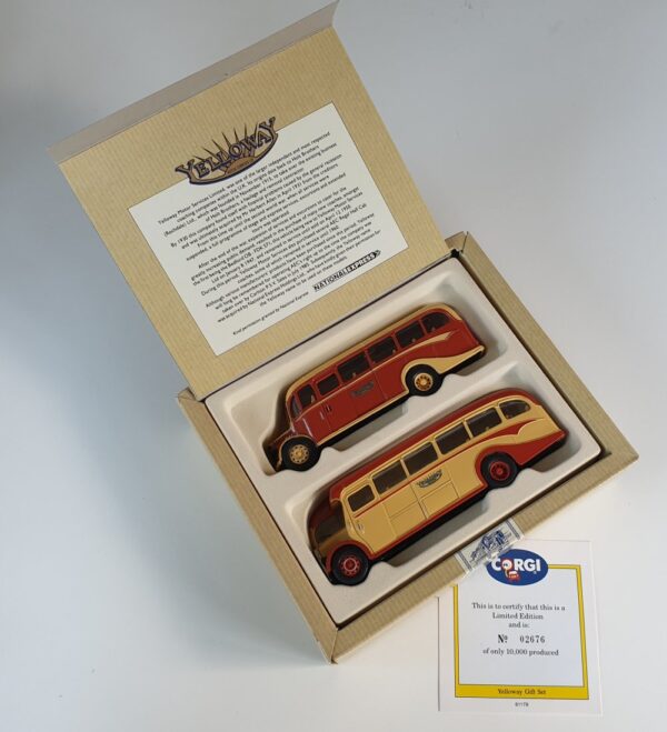 Corgi Classics 97063 Vintage YELLOWAY BUS SET (AEC Regal and Bedford OB Coach)