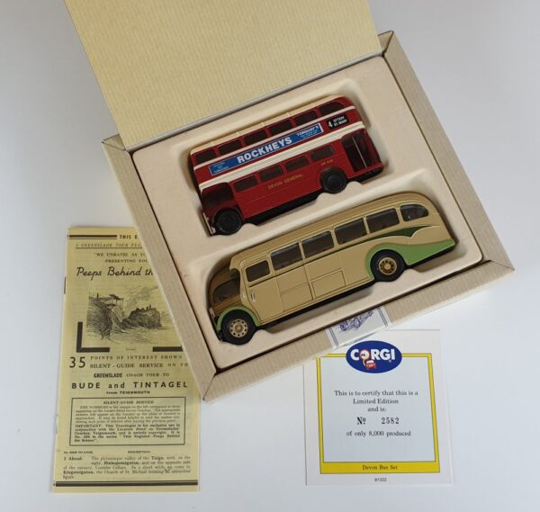 Corgi Classics 97071 Vintage DEVON BUS SET (AEC Regal and AEC Bus)