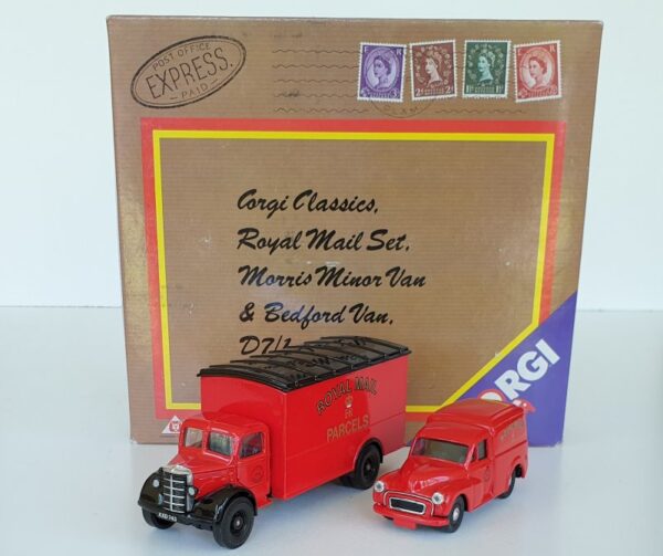 Corgi D7/1 ROYAL MAIL VAN SET Morris Minor Bedford O Van