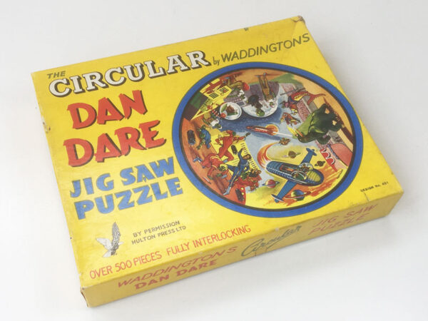 Vintage DAN DARE Circular Jigsaw Puzzle Waddingtons 1950s