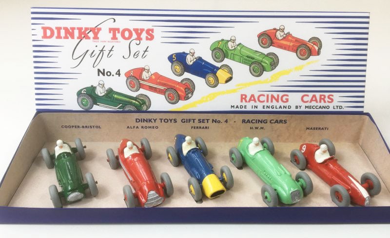 Vintage Dinky Gift Set 4 Racing Cars