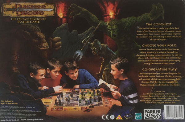 'Dungeons & Dragons' Fantasy Adventure board game 2003 Parker