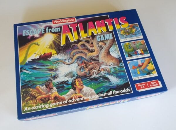 ESCAPE FROM ATLANTIS Vintage board game Waddingtons 1980s