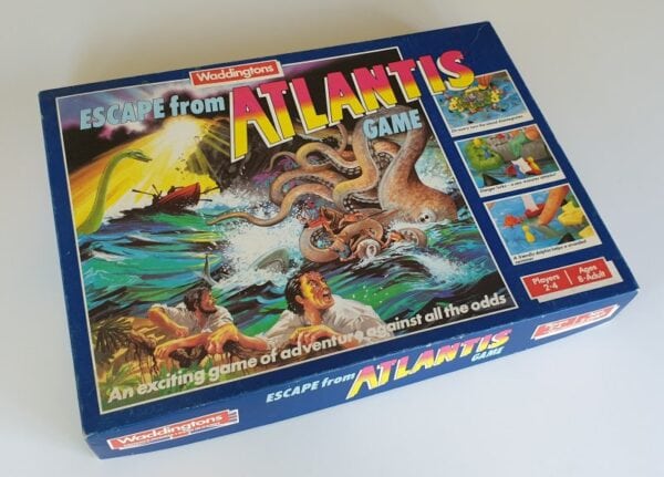 ESCAPE FROM ATLANTIS Vintage board game Waddingtons 1980s