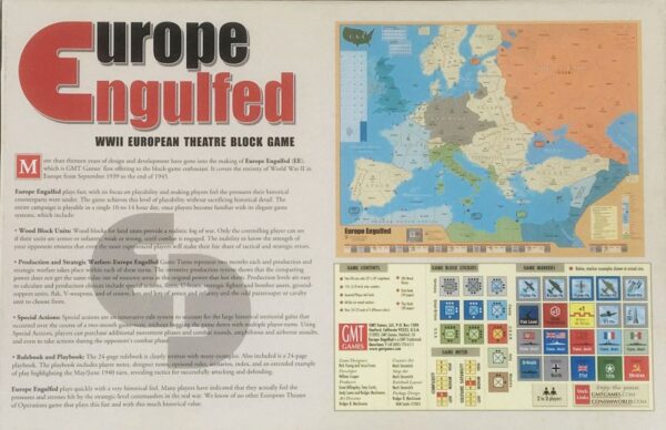 'Europe Engulfed' board game GMT Games 2003 box