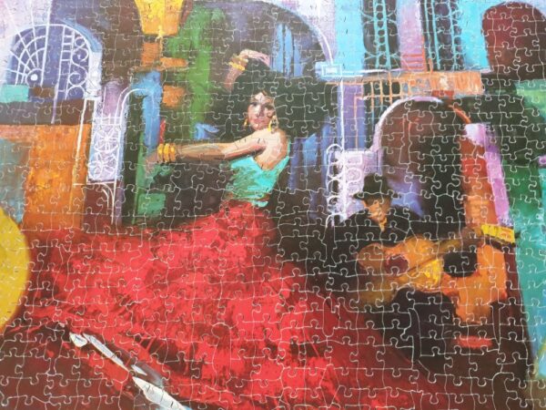 FLAMENCO MUSICALE Vintage Victory Gold Box Wooden Jigsaw Puzzle 1500 pieces