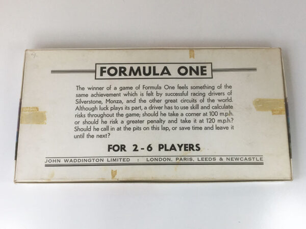 'Formula 1' board game 1st Edition by Waddington 1960's