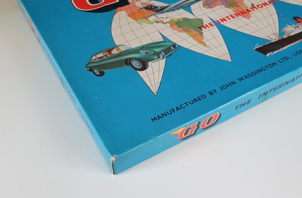 GO INTERNATIONAL TRAVEL 1960's Vintage Board Game by Waddington's