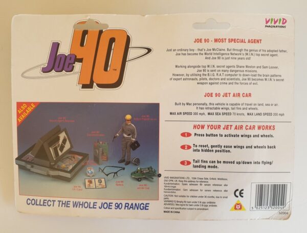 JOE 90 Jet Air Car Diecast Model - Vivid Imaginations 1994