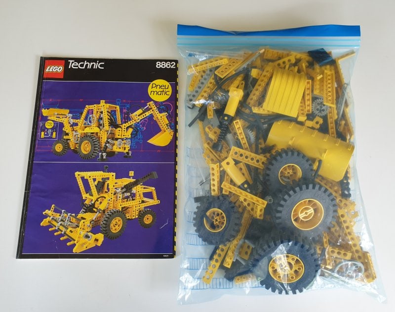 Vintage Lego Technic 8862 Backhoe Grader (JCB Digger) 1980's