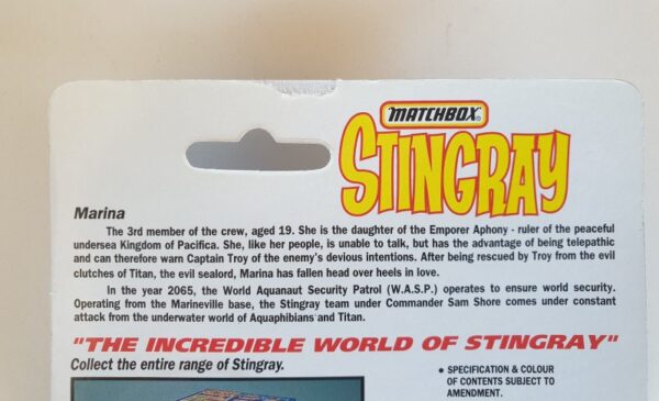 MARINA Vintage Stingray Action Figure - Matchbox 1992