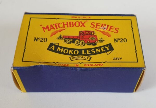 Vintage Matchbox 20b ERF 68G Ever Ready Transport Truck diecast model 1950's box