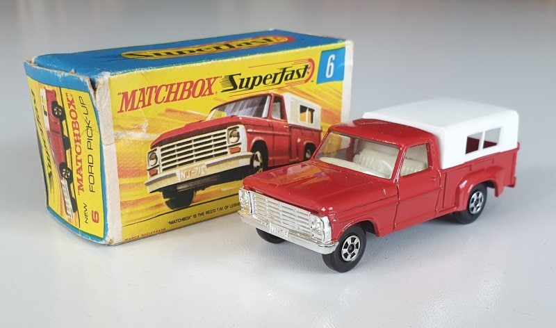 Matchbox Superfast 6 FORD PICK-UP TRUCK Vintage Diecast Model