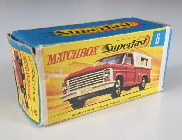 Matchbox Superfast 6 FORD PICK-UP TRUCK Vintage Diecast Model