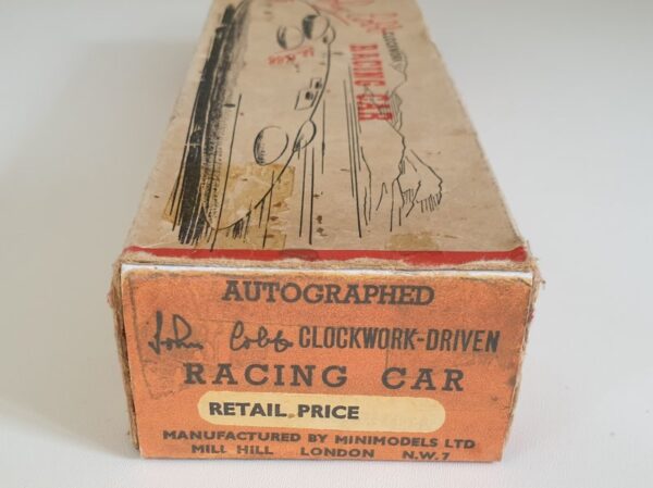 Vintage 1950s Tinplate JOHN COBB RACING CAR by Minimodels