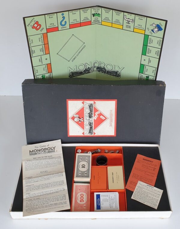 Vintage 1930's Monopoly Board Game W