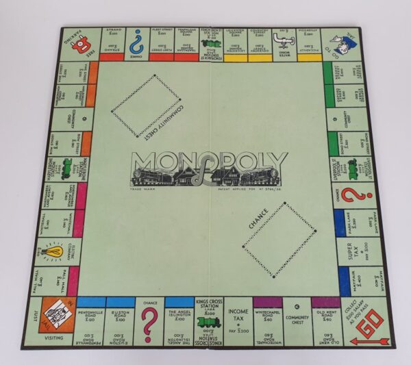 Vintage 1930's Monopoly Board Game W