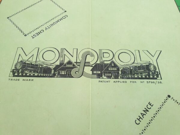 Vintage 1930's Monopoly Board Game W