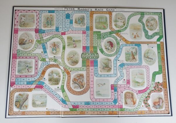 Vintage PETER RABBIT'S RACE GAME Board Game 1950's by Frederick Warne