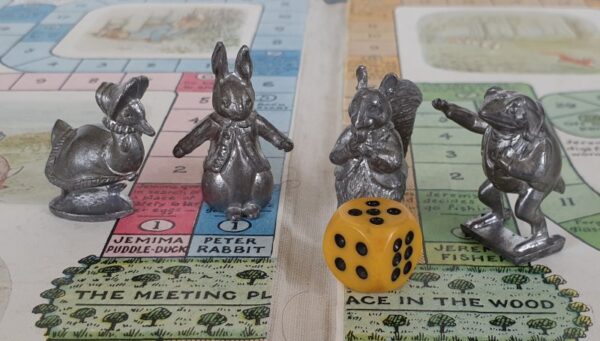 Vintage PETER RABBIT'S RACE GAME Board Game 1930's by Frederick Warne