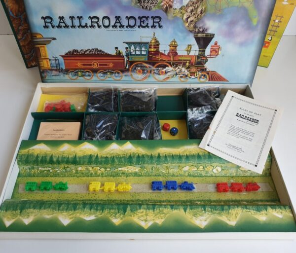 RAILROADER Vintage board game Waddingtons 1960s